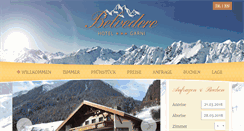 Desktop Screenshot of belvedere-ischgl.at